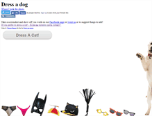 Tablet Screenshot of dress-a-dog.com